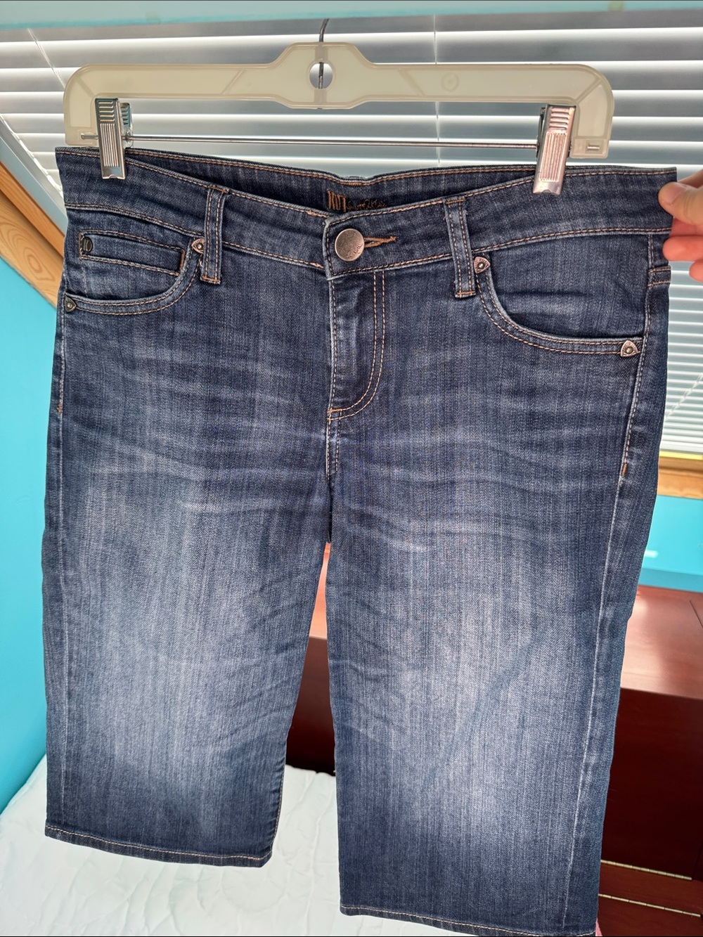 Kut from the Kloth Women's Straight Leg Jeans - Dark Blue Wash